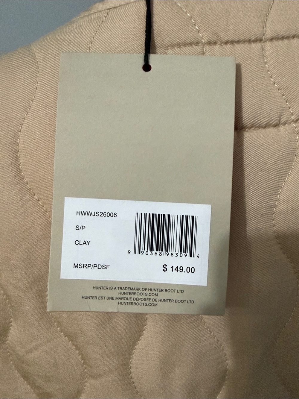 Hunter Quilted Sleeveless Vest in Light Beige - Picture 2 of 4